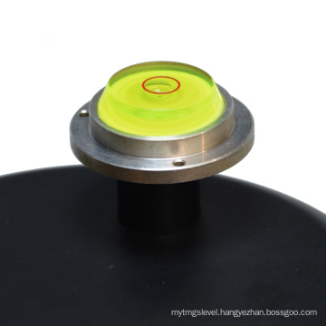 mini circular bubble level with metal base